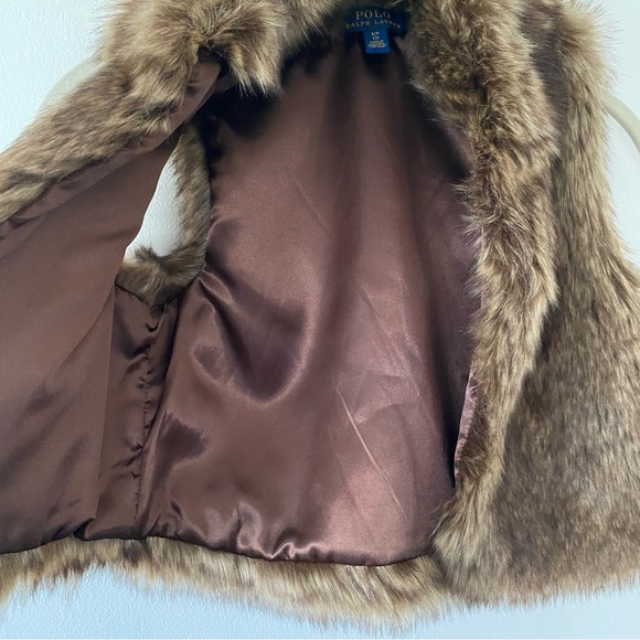 POLO Ralph Lauren Faux Fur Vest Size S - Picture 8 of 11